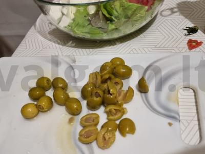 Daržovių salotos su feta ir avokadu Žingsnis 4