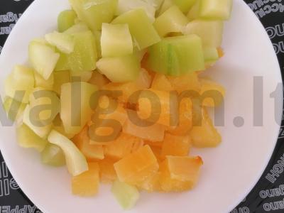 Švelnaus skonio moliūgų ir cukinijų kreminė sriuba Žingsnis 4