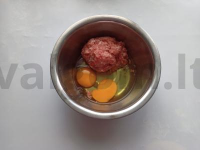 Mėsos bageliai Žingsnis 1