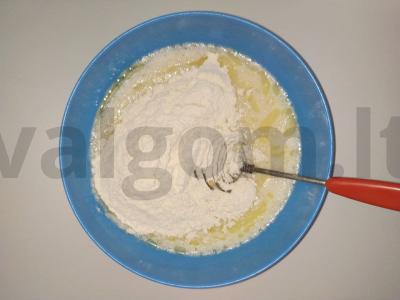 Smėlio meduoliai Žingsnis 1