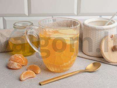 Karštas mandarinų gėrimas su medumi Žingsnis 3