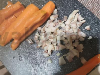 Salotos "Šuba" su silkės filė Žingsnis 3