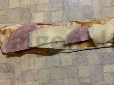 Užkandis "Rosochki" su sūriu ir kumpiu Žingsnis 4