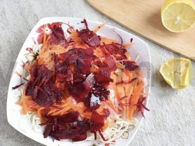 Keturių ingredientų vitamino šepečio salotos Žingsnis 4