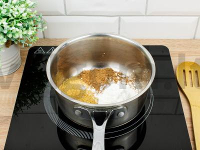 Šokoladinis pudingas Žingsnis 1