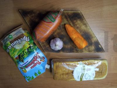 Česnakų užkandis Žingsnis 1