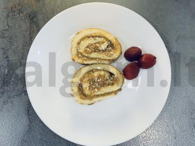Bananų kremo ritinys pagrindine nuotrauka