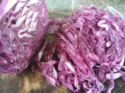 Kopūstų salotos "Česnakai" Žingsnis 1