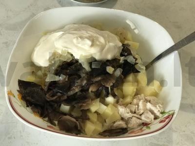Užkandis su grybų mišraine. Žingsnis 4