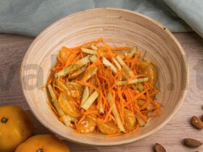 Vitaminų salotos su obuoliais ir mandarinais Žingsnis 3