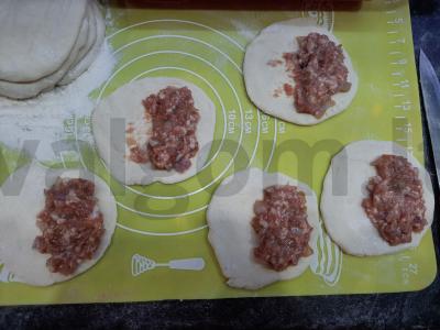 Poshikunniki su mėsa Žingsnis 4
