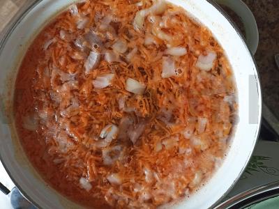 Sviestinių riešutų moliūgų sriuba Žingsnis 4