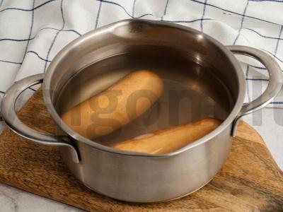 Bulvių košė su virtomis dešrelėmis Žingsnis 1