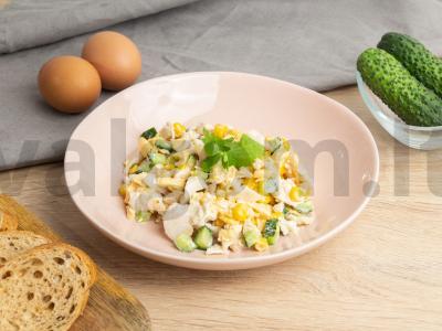 Salotos boltuška su virta žuvimi Žingsnis 6