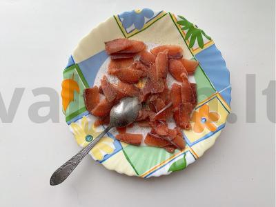Sūri rožinė lašiša "Nuo mamos" Žingsnis 2