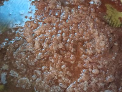 Kreminiai Burfi saldainiai su riešutais Žingsnis 2