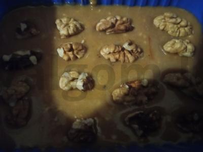 Kreminiai Burfi saldainiai su riešutais Žingsnis 6