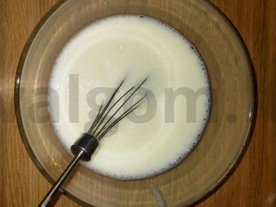 Blyneliai ant kefyro ir verdančio vandens Žingsnis 5
