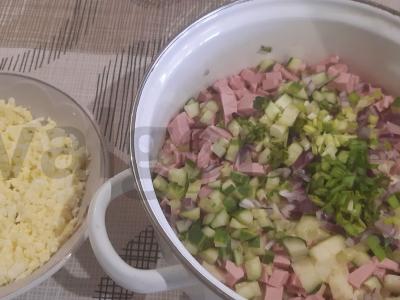 Klasikinės salotos "Žiema" Žingsnis 2