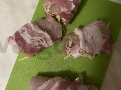 Vištienos suktinukai su šonine ir daržovėmis Žingsnis 3