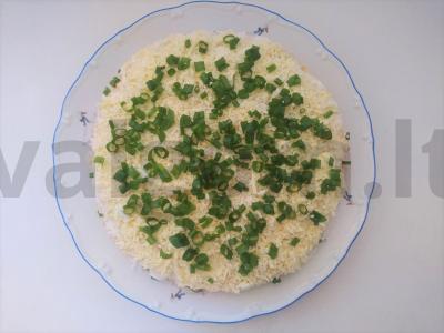 Švelni "Mimoza" su menkės kepenėlėmis pagrindine nuotrauka