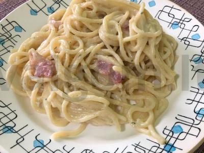 Makaronai carbonara iš Zhannet pagrindine nuotrauka