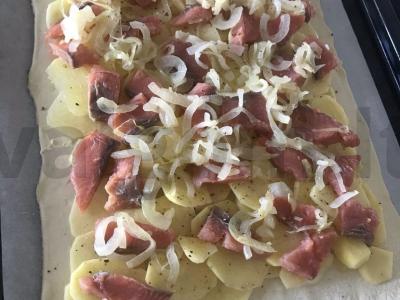 Bulvių ir žuvies pyragas Žingsnis 5