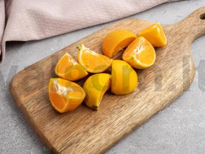 Mandarinai su druska Žingsnis 1