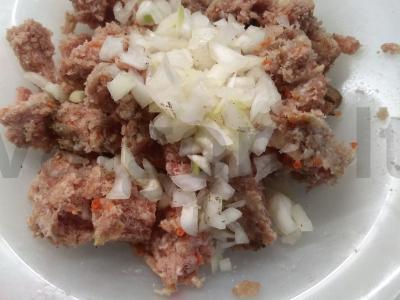 Širdingi kalakutienos koldūnai Žingsnis 1
