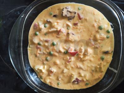 Sotus avinžirnių omletas Žingsnis 7
