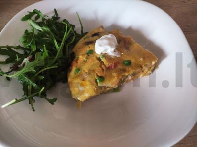 Sotus avinžirnių omletas pagrindine nuotrauka