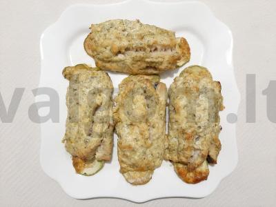 Kepta žuvis su cukinijomis pagrindine nuotrauka