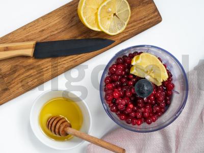Spanguolių morsas su medumi Žingsnis 1