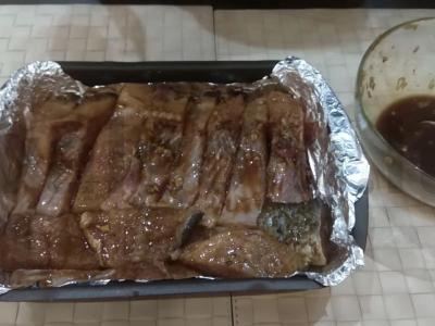 Medaus ir sojos padaže keptas karpis Žingsnis 5