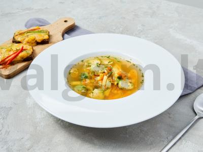 Kukurūzų sriuba su Briuselio kopūstais pagrindine nuotrauka