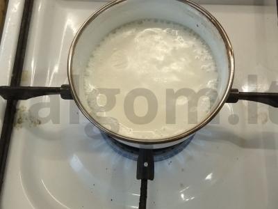 Bulvių košė su dešra ir agurkais Žingsnis 8