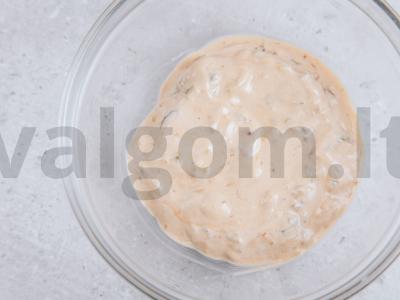 Bulvių košės su grietinės padažu receptas Žingsnis 5