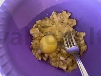 Bananų paplotėliai iš ryžių miltų Žingsnis 2