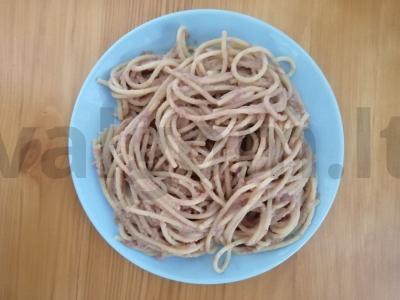 Spagečiai su mėsos paštetu pagrindine nuotrauka