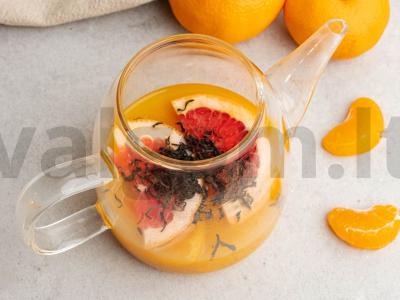 Apelsinų arbata su mandarinais Žingsnis 2