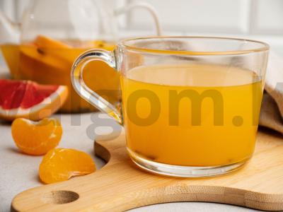 Apelsinų arbata su mandarinais Žingsnis 4