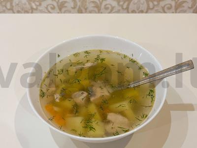 Rausvosios lašišos sriuba pagrindine nuotrauka