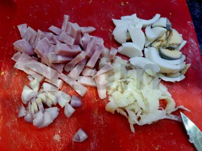 Kumpio ir kopūstų salotos Žingsnis 5