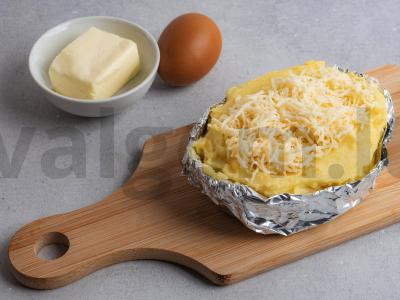 Folijoje kepta bulvių košė su kiaušiniais Žingsnis 4
