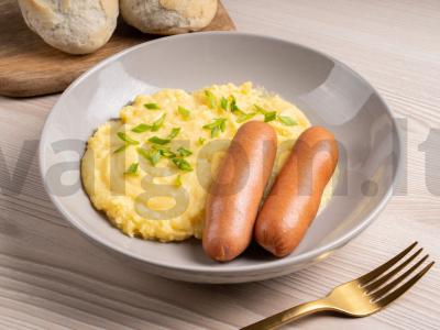 Pieno bulvių košė su dešrelėmis Žingsnis 3