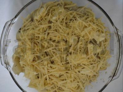 Troškinys su kumpiu, sūriu ir grybais Žingsnis 2