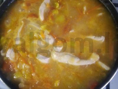 Vištienos krūtinėlės guliašas Žingsnis 6