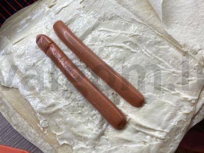 Ant grotelių keptas lavašas su sūrio įdaru Žingsnis 3