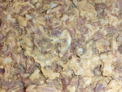 Orkaitėje keptas smulkintas kiaulienos šnicelis Žingsnis 4