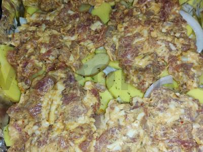 Orkaitėje keptas smulkintas kiaulienos šnicelis Žingsnis 7